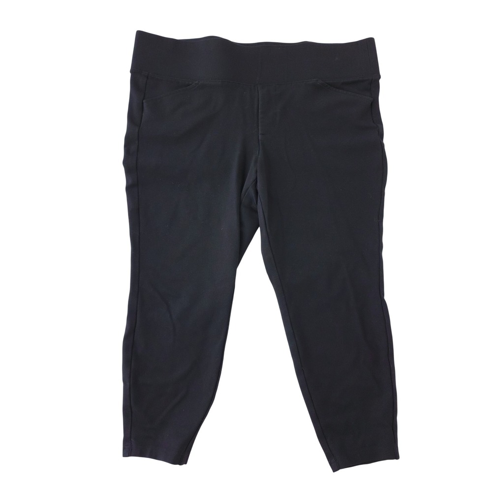Torrid‎ Pixie Black Pull On Tapered Leg Ponte Pants Plus Size 2R 2X Regular